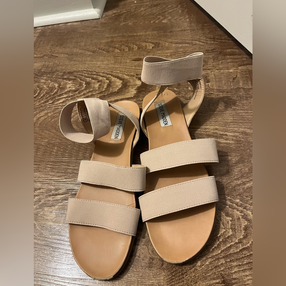 Steve Madden 8.5 espadrille strap sandal light pink